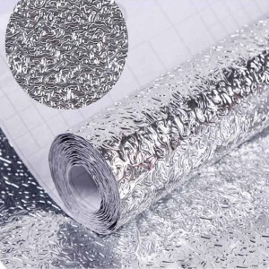 Kitchen Oil Proof Waterproof Stickers Aluminum Foil Pack Of 05