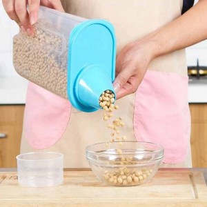 Bins Cereal Containers Dispenser Holder With Graduated Cap