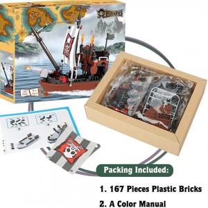 COGO Sea Rover 3118 The Avengers Pirate Ship Building Block Toys 167 Pieces