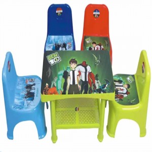 Kids Plastic Table & 2 Chairs Set
