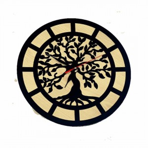 Wood Tree Wooden Clock