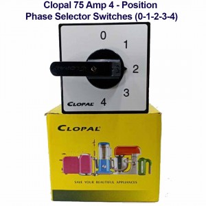Clopal 75 Amp 4 Position Phase Selector Switches (0-1-2-3-4)