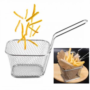 New Kitchen Stainless Steel Chef Mini Fry Baskets