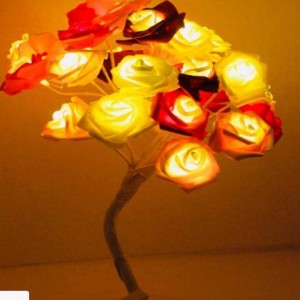 Rose Flower Bouquet Night Light Tree Lamp
