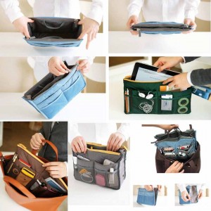 Multi Pocket Bag And Purse Organizer Insert