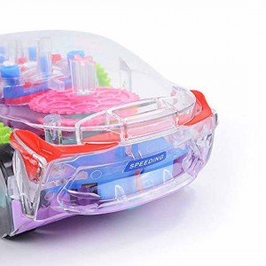 Gear Display Transparent Mechanical Car Toy for Kids