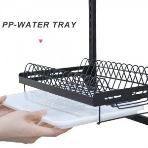 Dish Drying Wall Mount With Drain Tray