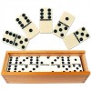 Six Dominoes with Wood Case