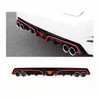 Honda Civic 2016-2018 – ABS – Rear Diffuser - Red Line