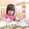 Spelling Learning Toy Wooden ABC Alphabet Flash Cards Matching Shape Letter