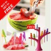 Buy Watermelon Cutter Slicer & Get Fancy Fruit Fork (Buy 1 & Get 1 Free)