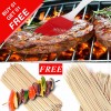 Cooking Bbq Oil Brush & Bamboo Skewers BBQ 100 Pieces (Buy 1 & Get 1 Free)