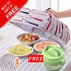 Heat Insulation Folding Lid Cover & Lunch Box Stainless Steel 1 Layer (Buy 01 & Get 01 Free)