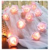 Fantasee Battery Operated Pink LED String Lights