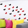 Acrylic Butterfly Red & Black Stickers