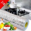 Kitchen Oil Proof Waterproof Stickers Aluminum Foil Pack Of 05