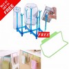 06 Position Cup Holder Round Base & Plastic Towel Rack Hanging Holder (Buy 01 & Get 01 Free)