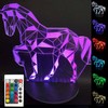 Illusion 3D Horse Night Light