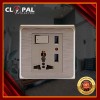 Electric Wall Panel Socket Board With Dual USB 2.1A Charger