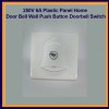 250V 6A Plastic Panel Home Door Bell Wall Push Button Doorbell Switch