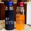 My Bottle Glass Water Bottle With Cover Bag