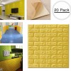 3D Wall Panels Peel And Stick Wallpaper Yellow Pack Of 20