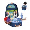 2 In 1 Mini Real Kitchen Electric Sink Wash Basin Toys Backpack For Kids