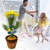 Home Decoration and Children Playing Dancing Singing Cactus Plush Toy