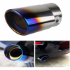 Gradient Blue Car Exhaust Pipe
