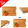 Bamboo Wooden Cutting Board (Buy 01 & Get 01 Free)