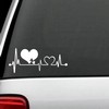 Heartbeat Lifeline Monitor Screen Car Sticker